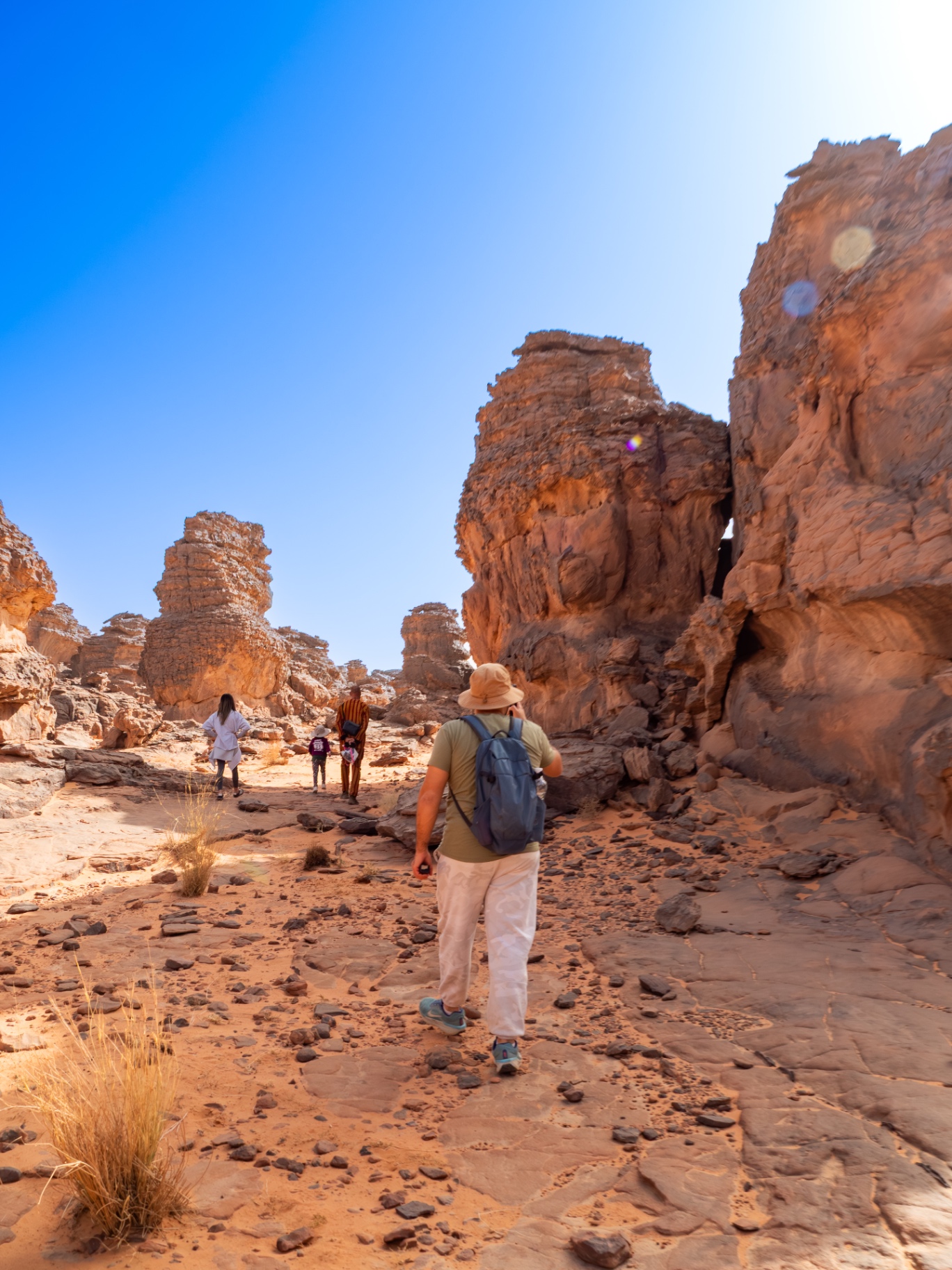 Randonnée entre rochers et canyons du Tassili